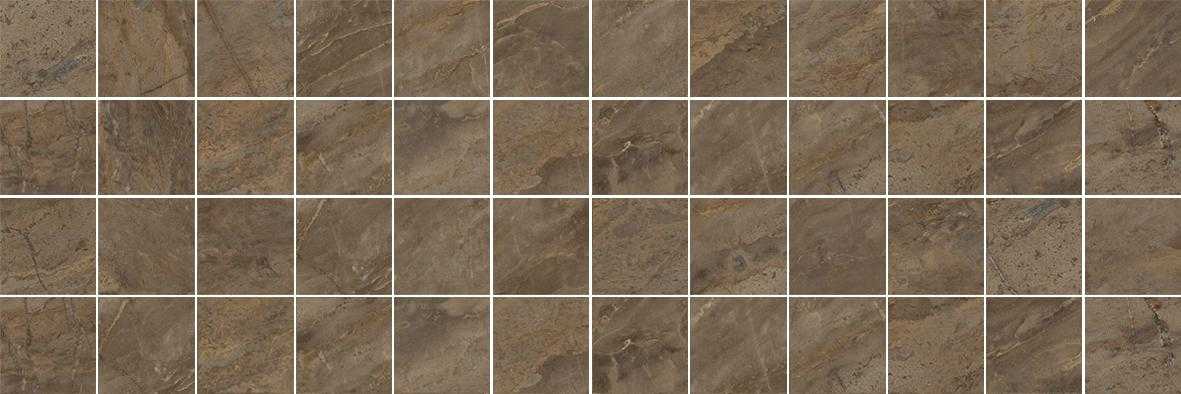 Мозаика (MM60072) Laparet Royal мозаичный коричневый 20x60 глянцевый