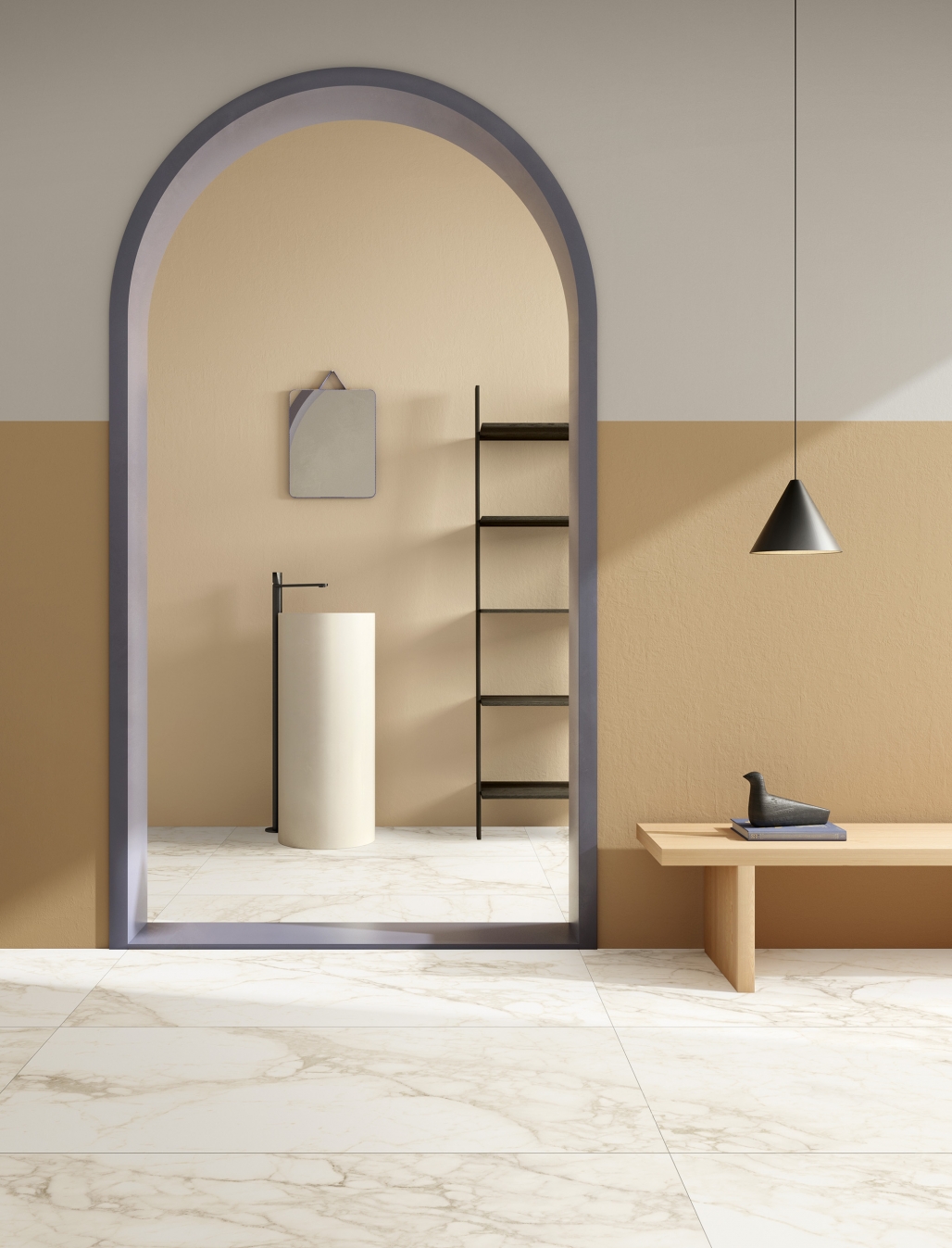 Керамогранит ColiseumGres Микеланджело Дарк Рет 610010002747 черный 60x120