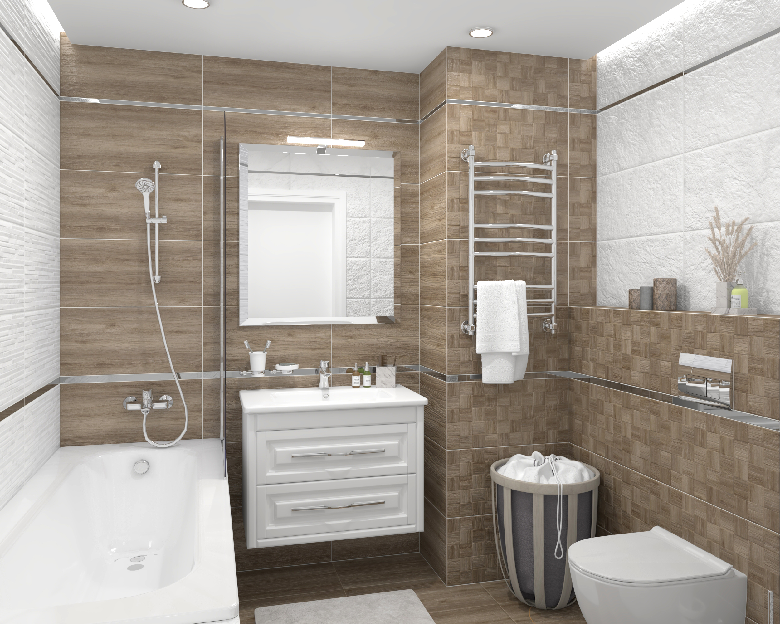 Керамогранит Laparet Timber бежевый 30x60 матовый