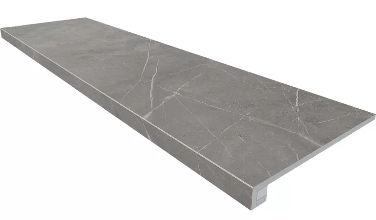 Estima Комплект NL03 Nolana Dark Grey (Ступень 33x120 неполированный прямоугольный бортик без насечек + Подступенок 14,5x120)