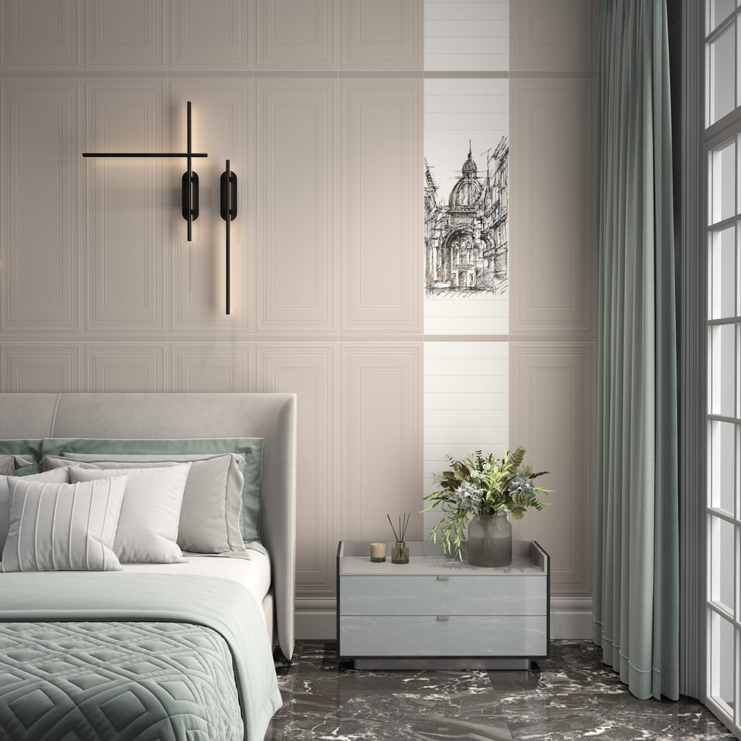 Бордюр Керама Марацци Venezia Беллони белый матовый обрезной 40х7,3