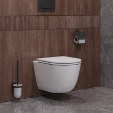 Унитаз подвесной безободковый Cezares Relax CZR-38088-49-TH-TOR/SC с крышкой-сиденьем микролифт