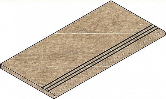 Ступень закругленная угловая правая Italon NL-Wood Х2 Olive 30x60