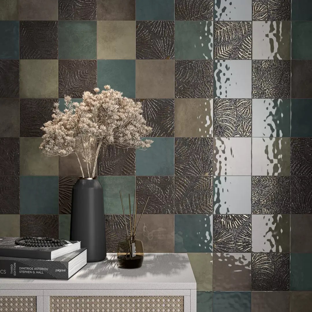 Декор Kerama Marazzi KMD2SFC003BN Агдаль 2 металл глянцевый структура 15x15