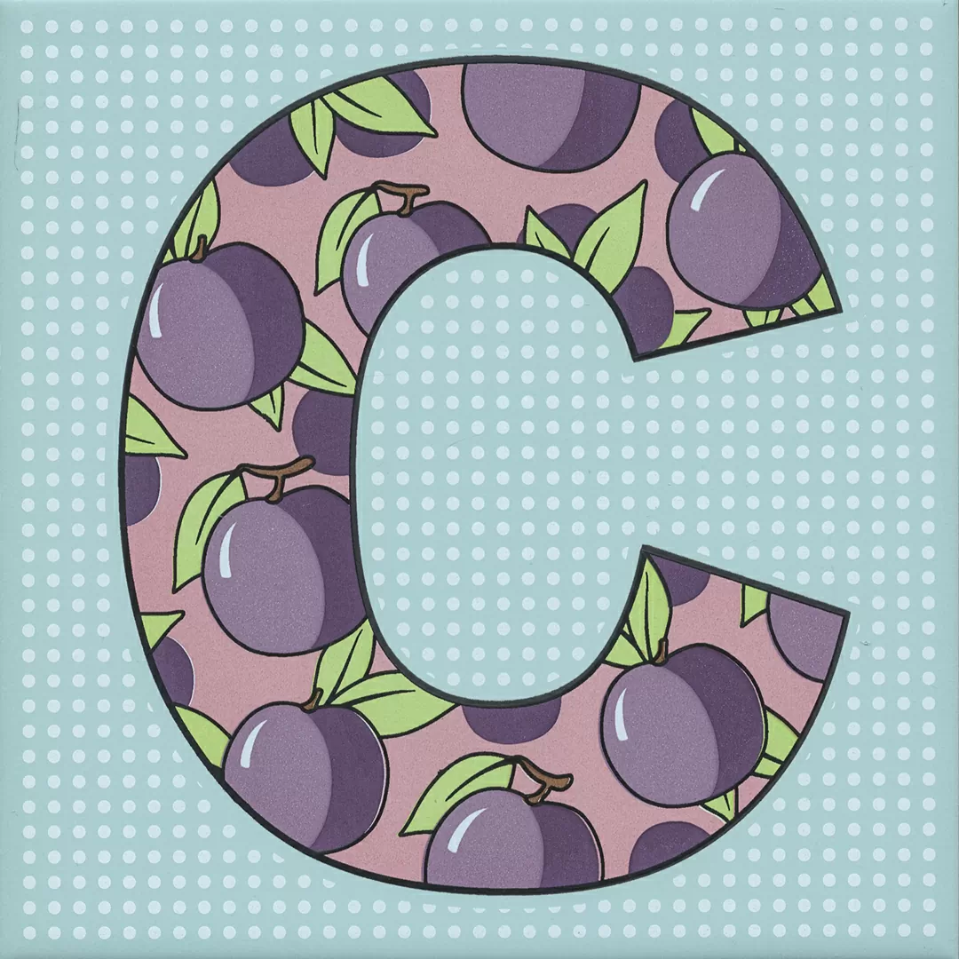 Декор Kerama Marazzi HGD\A544\5185 Сад-огород Слива матовый 20x20