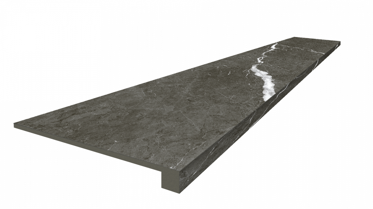 Ступень ColiseumGres Микеланджело Дарк фронтальная 620070002490 черный 33x120