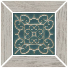 Вставка Kerama Marazzi ID151 Тровазо наборный серый светлый матовый 13x13