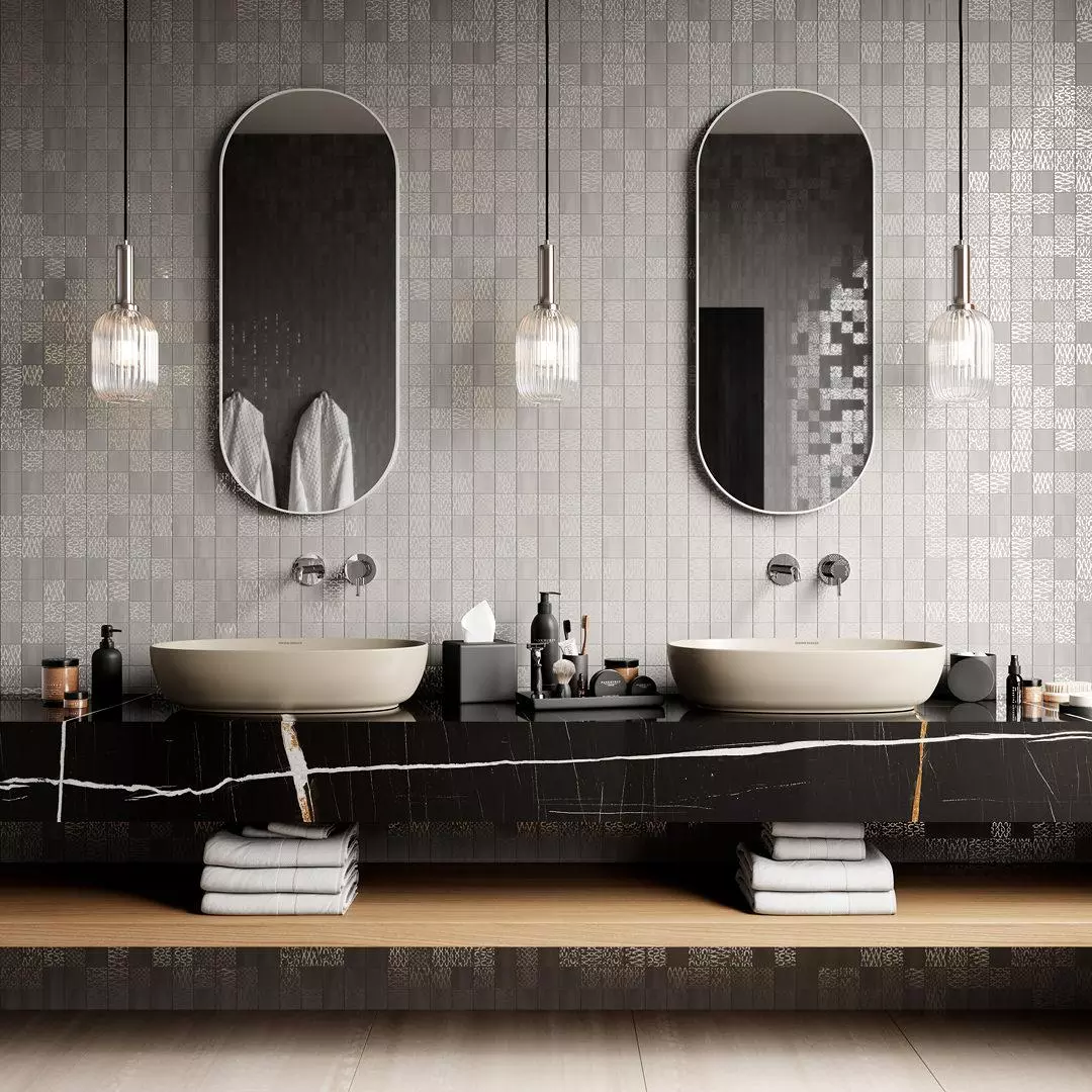 Мозаика Керама Марацци керамогранитная "Про Дабл" бежевая мозаичнаяй 30х30 см