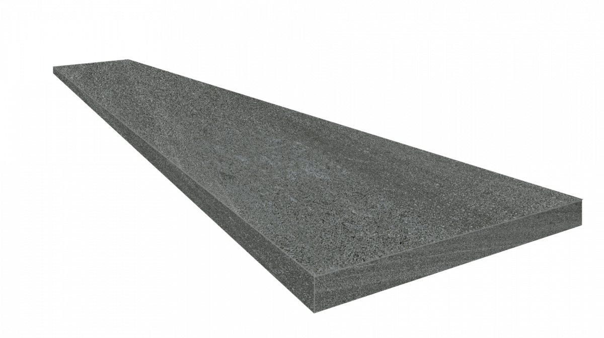 Ступень ColiseumGres Контеа Грэй угловая правая 620070002573 серый 33x60