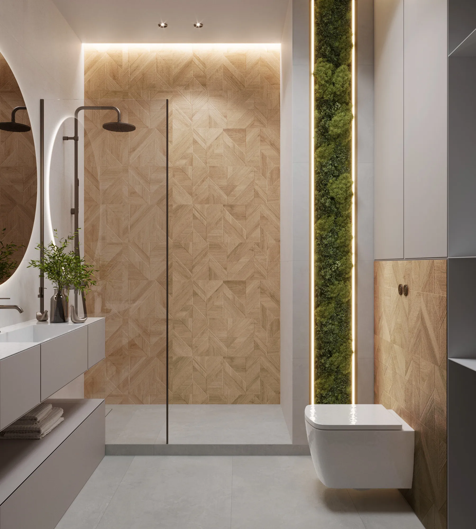 Керамогранит Аркадия Керамика RT7012-P Rockwood Crema Rustic Wood 60x120 кремовый