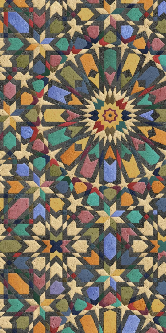 Декор Kerama Marazzi KMD3STA079GR Ковер Зеллидж матовый обрезной 119.5x238.5