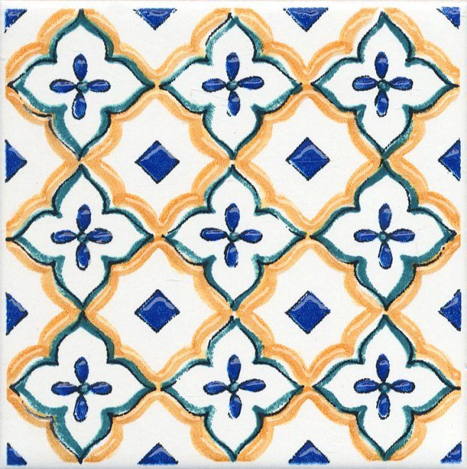 Вставка Kerama Marazzi Капри майолика 9.8x9.8 STG\A491\1146H