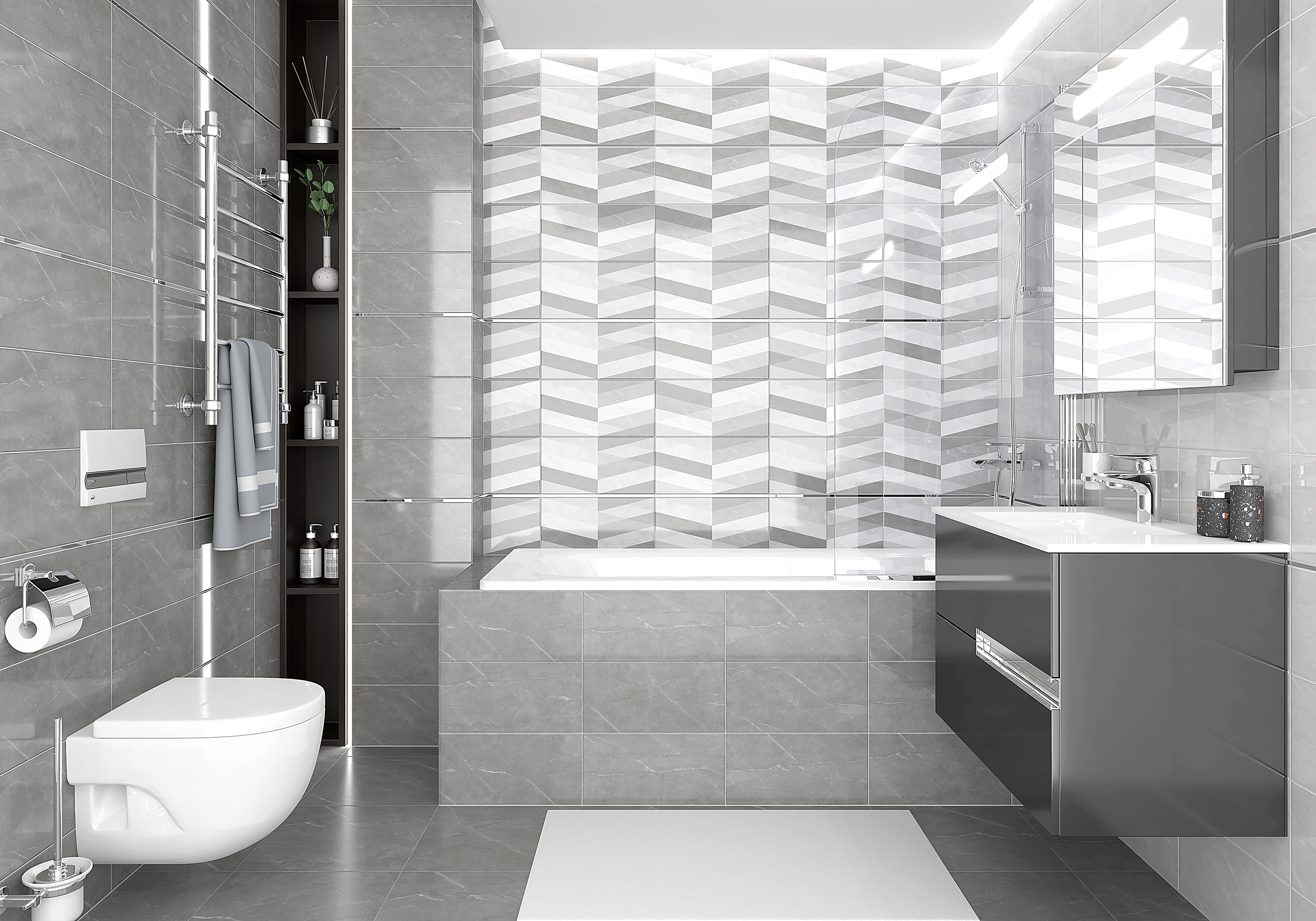 Керамическая плитка (08-01-15-2460) Laparet Savoy коричневый 20x40 глянцевый