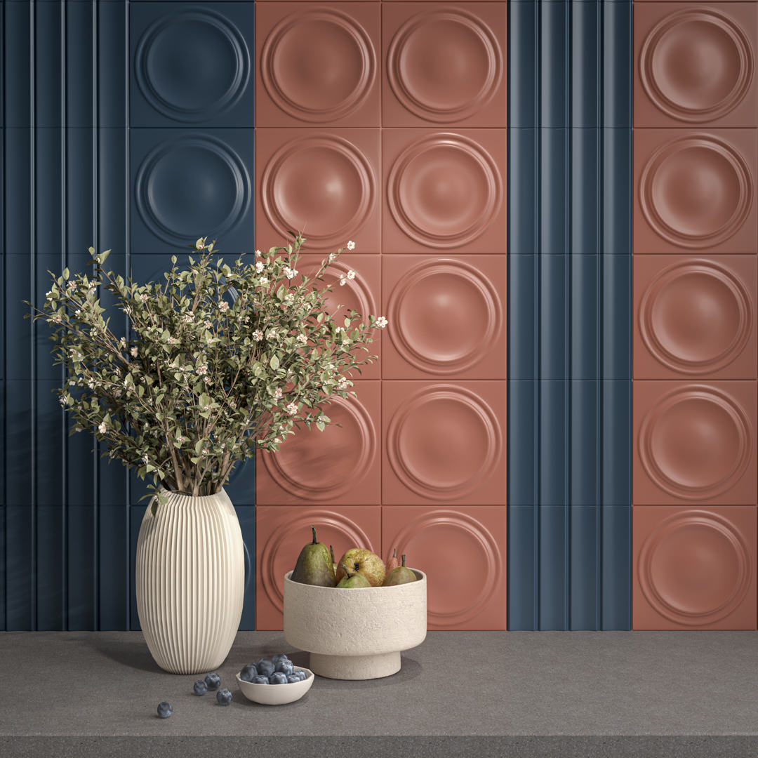 Декор Керама Марацци Venezia Аква Альта 2 красный матовый структура 20х20