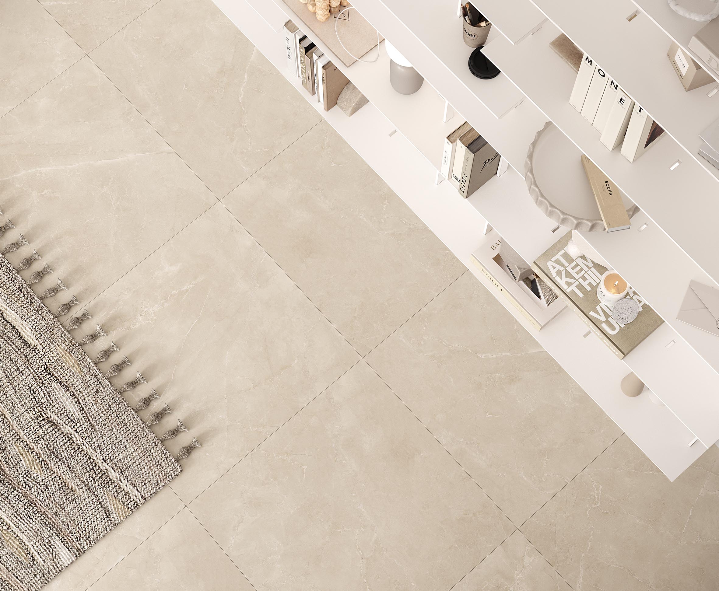 Керамогранит Laparet Impronta Crema 80x80 сатинированный