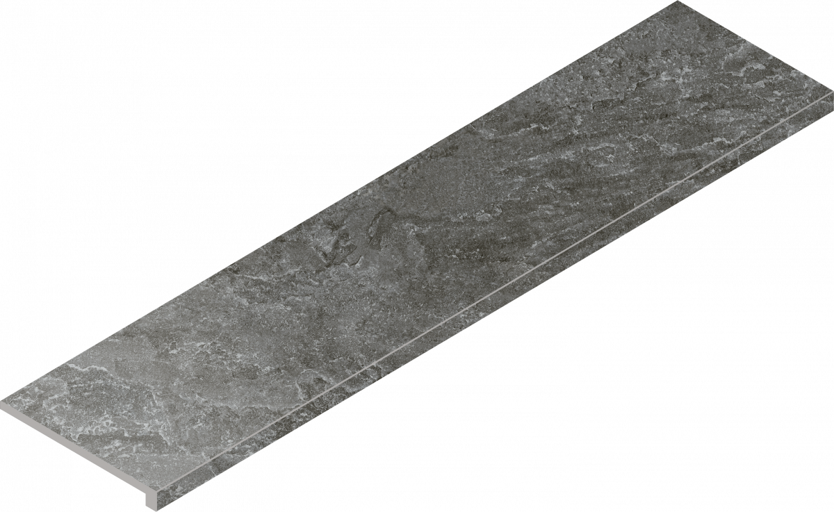Ступень Италон Магма Графит угловая правая 620070003019 серый 33x120
