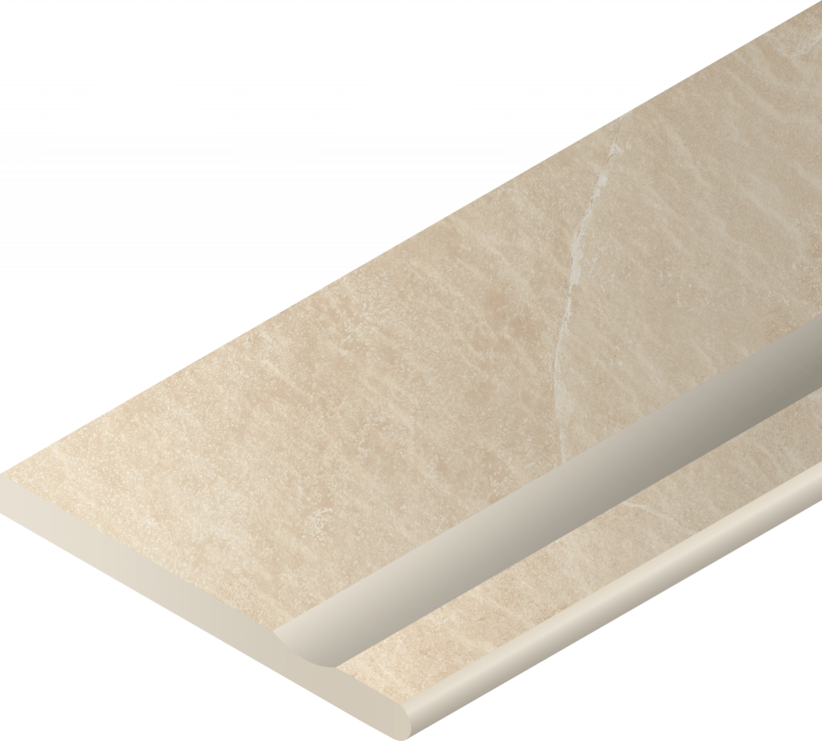 Бортик с выемкой закругленный правый Italon Materia X2 Magnesio 30x60