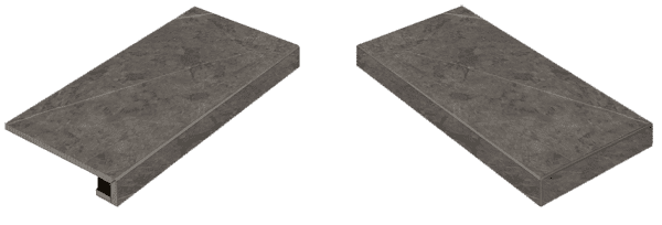 Ступень угловая правая Italon Charme Evo Antracite 33x60