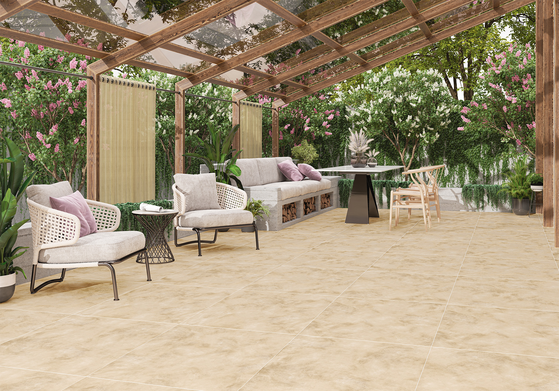 Керамогранит Alma Ceramica Соул GFA57SUL00R белый 57x57