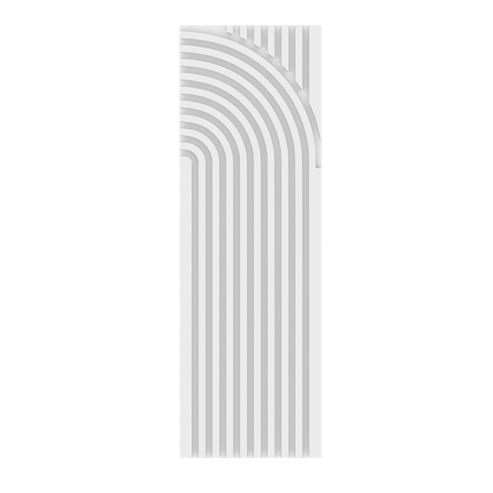 Композитная декоративная панель Decoplume Wave 1 297x99x10мм