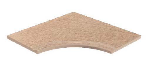Бортик изогнутый с выемкой закругленный Atlas Concorde Клиф Беж 60x60