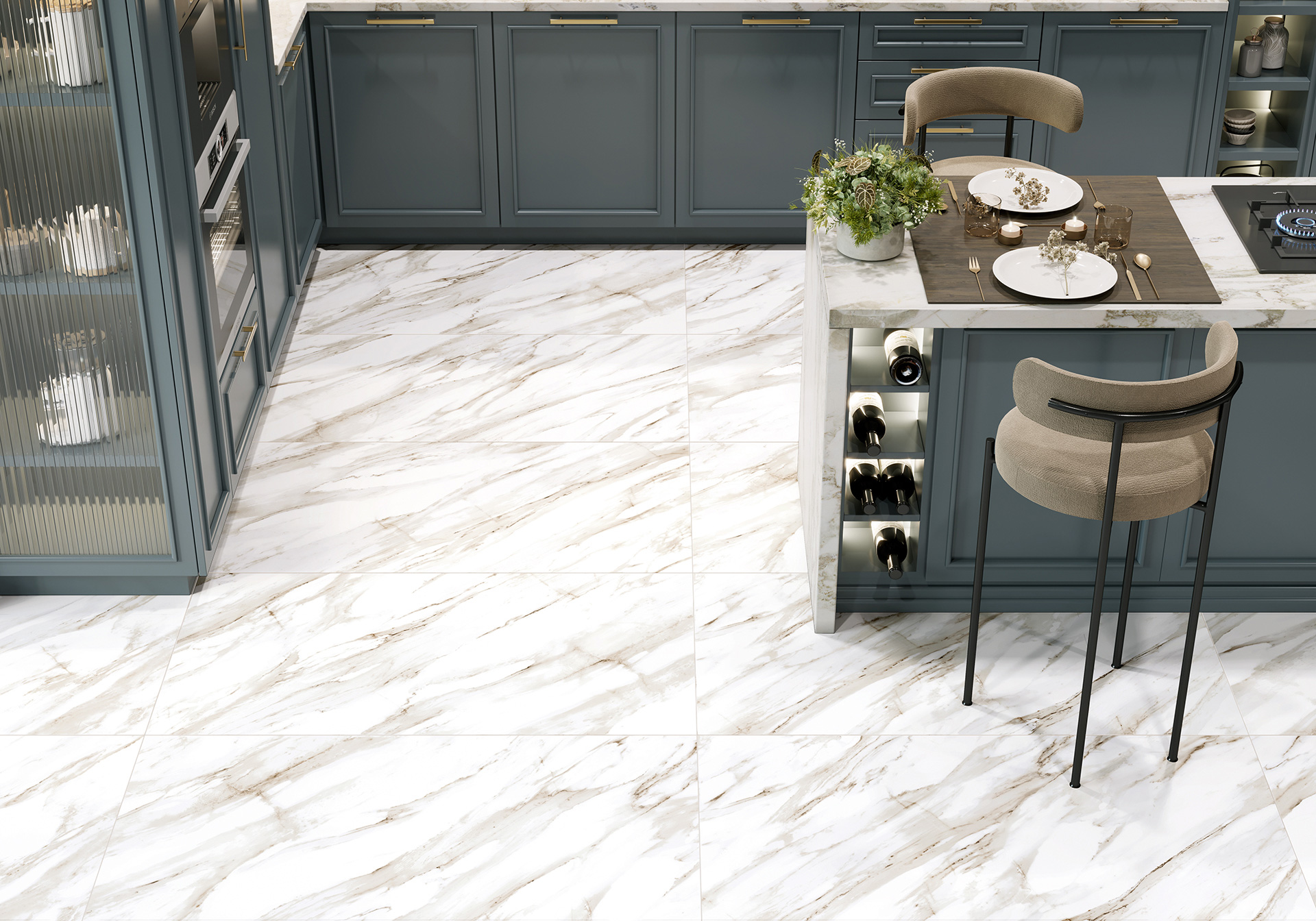 Керамогранит Alma Ceramica Мадрид GFA114MDD04L белый 57x114