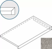 Ступень Italon Discover X2 Grey Scalino Angolare Dx 33x60