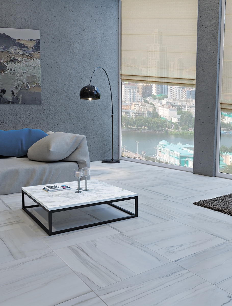 Керамогранит Пиастрелла GR06 Мрамор серо-коричневый матовый 600x600