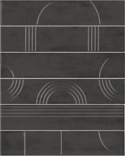 Панно Kerama Marazzi KMP3STA009RN6X Панно Мажорель черный глянцевый из 6 частей 28.5x36