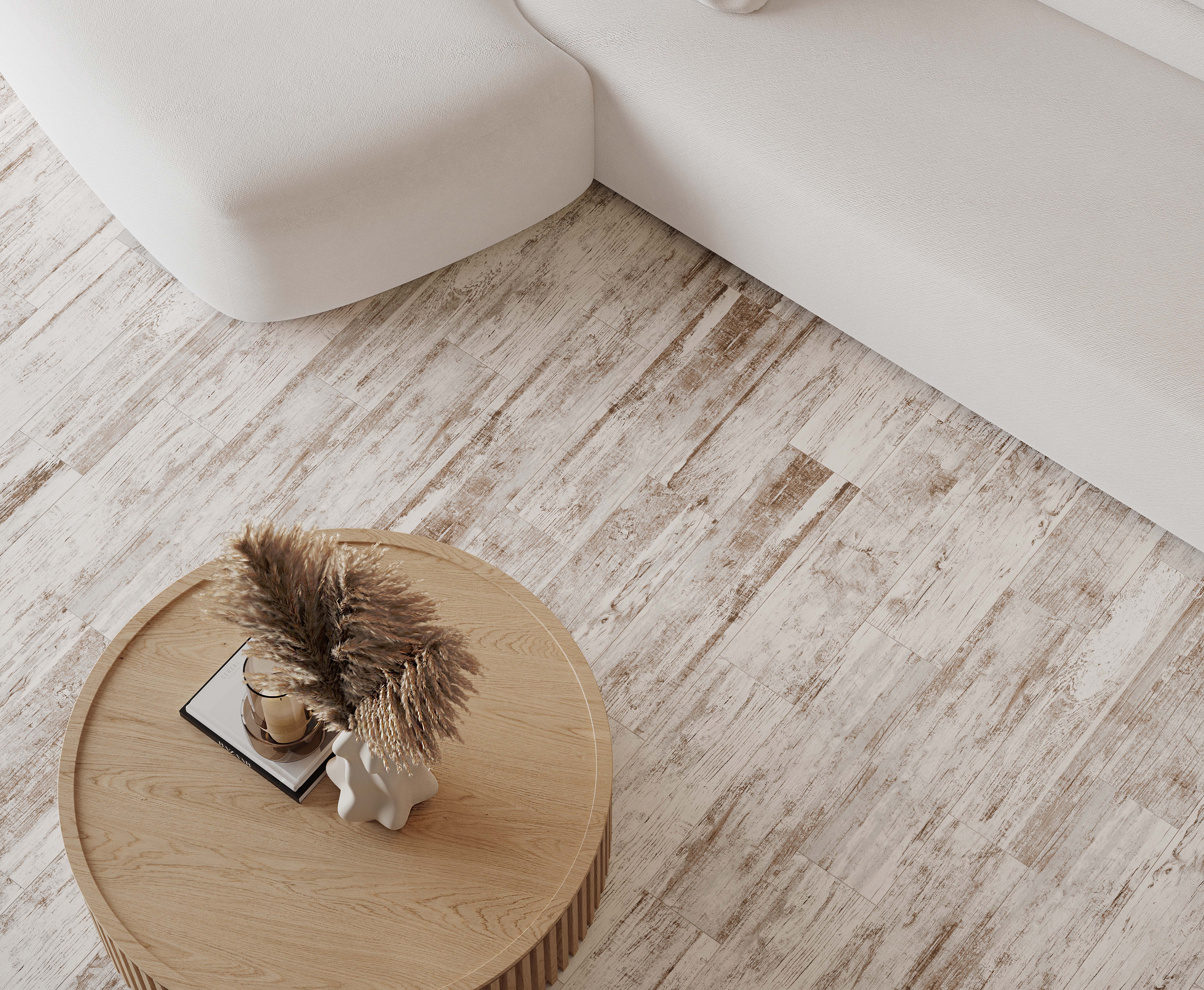 Керамогранит Laparet Vesta белый 14.7x59.4 матовый