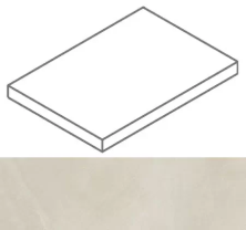 Ступень угловая левая Italon Континуум Пьюр 33x160