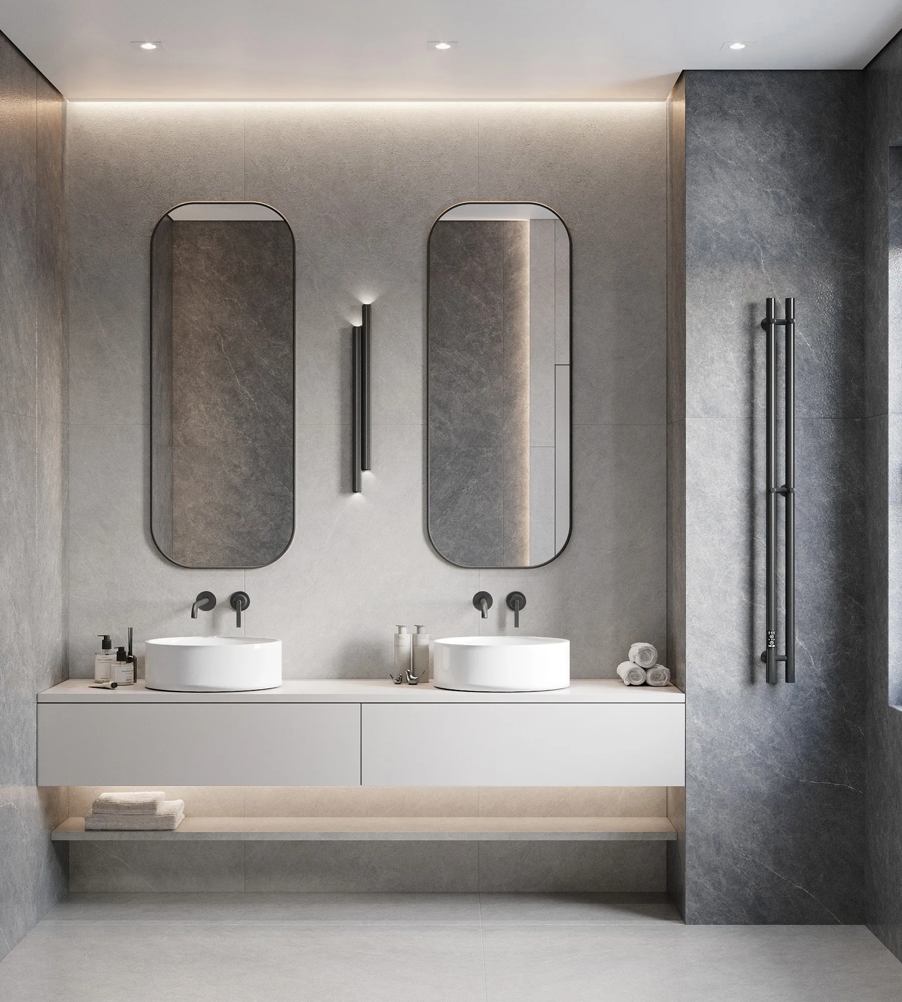 Керамогранит Креанза CZ-SL03-B Listello Nero Solido 80x160 черный