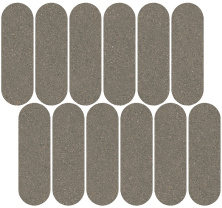 Декор Керама Марацци ID146 Джиминьяно наборный коричневый матовый 30х32