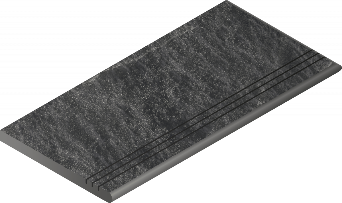 Ступень закругленная угловая правая Italon Materia X2 Titanio 30x60