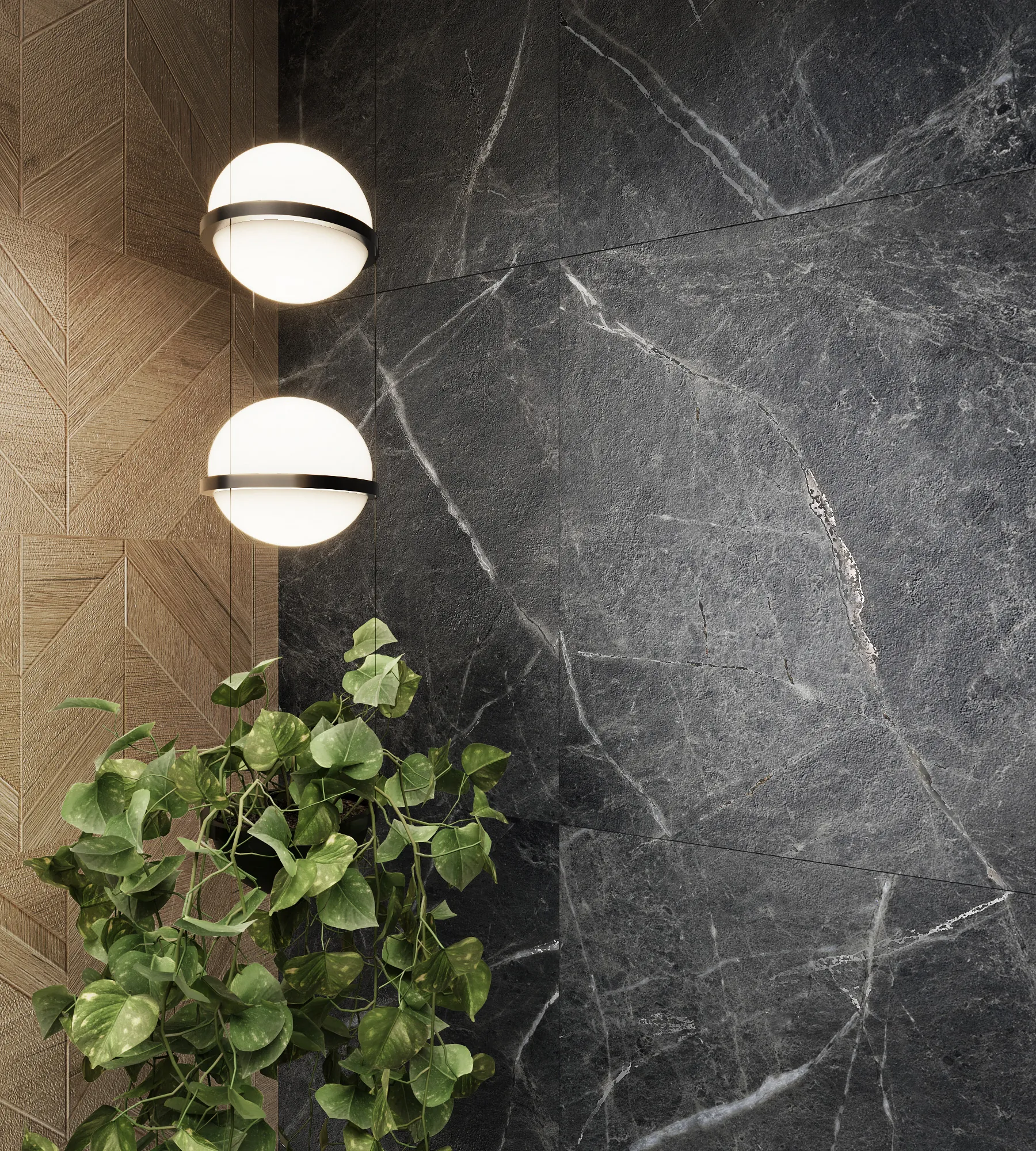 Керамогранит Аркадия Керамика CR4017-A Cassero Nero Carving 60x120 черный