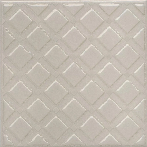 Декор Kerama Marazzi KMD3STA014GN Бахия 1 серый светлый глянцевый 9.8x9.8