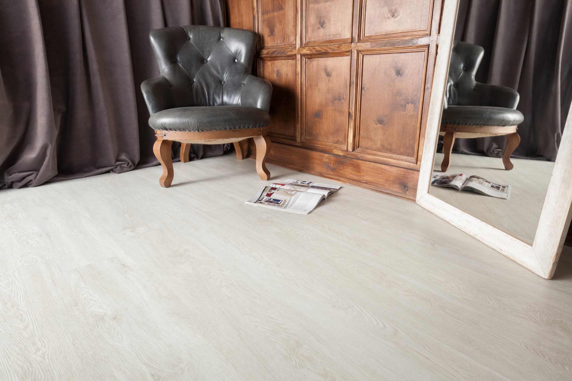 Кварцвиниловая плитка Aqua Floor Nano AF3215N 1221x180 Дуб Светлый замковый кварц винил напольный