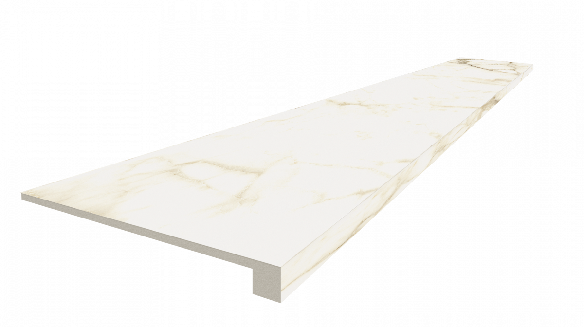 Ступень ColiseumGres Микеланджело Ворм фронтальная 620070002497 белый 33x60