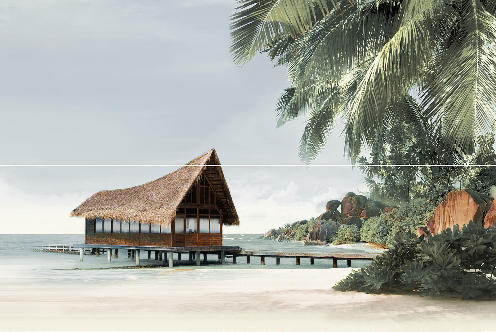 Панно Alma Ceramica Айленд PWA11ALD3 разноцветный 40x60