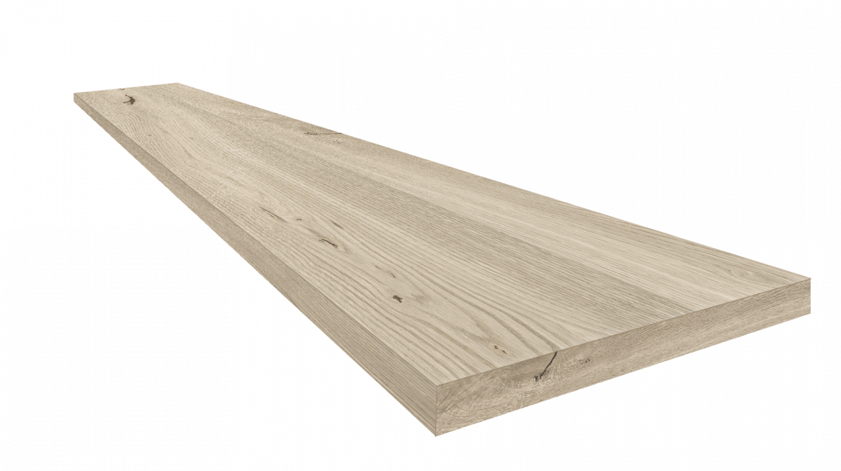 Ступень ColiseumGres Натура Уайт угловая правая 620070002509 серый 33x120