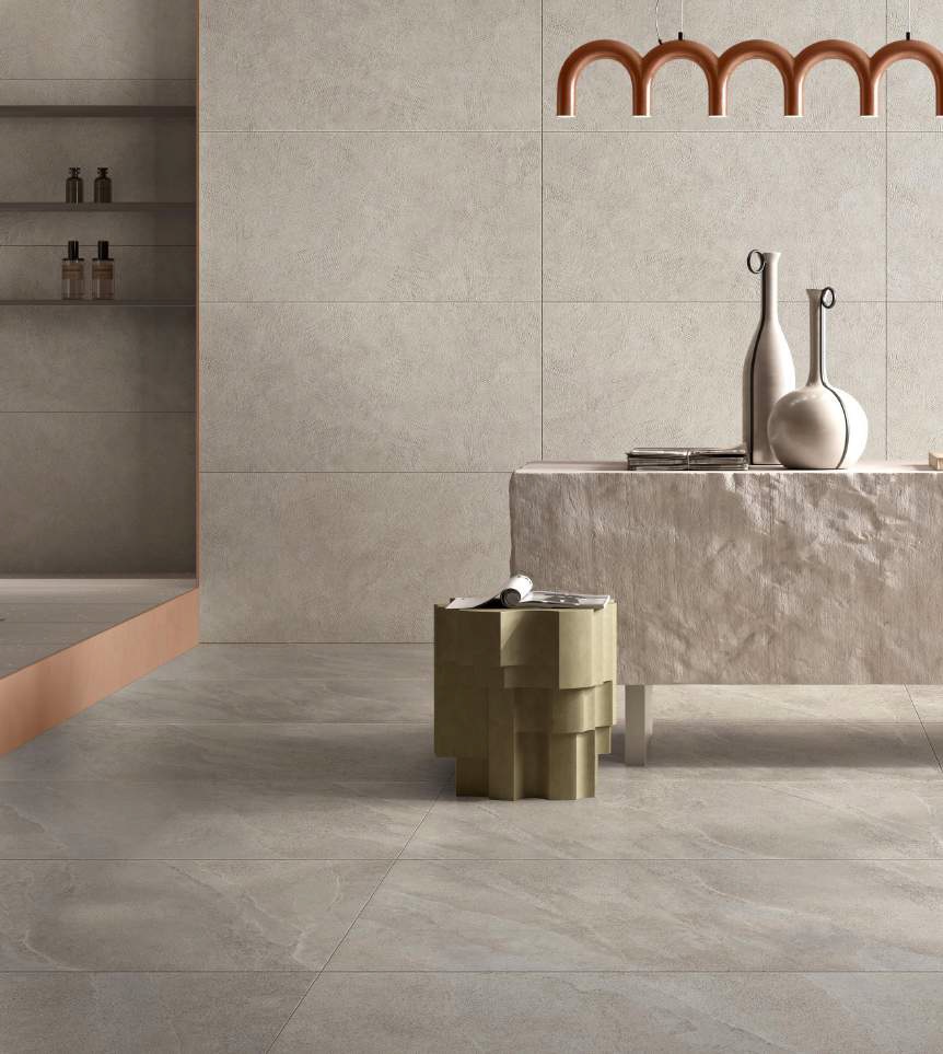 Керамогранит Vitra SlateStone Белый R10B K958015R 60x120