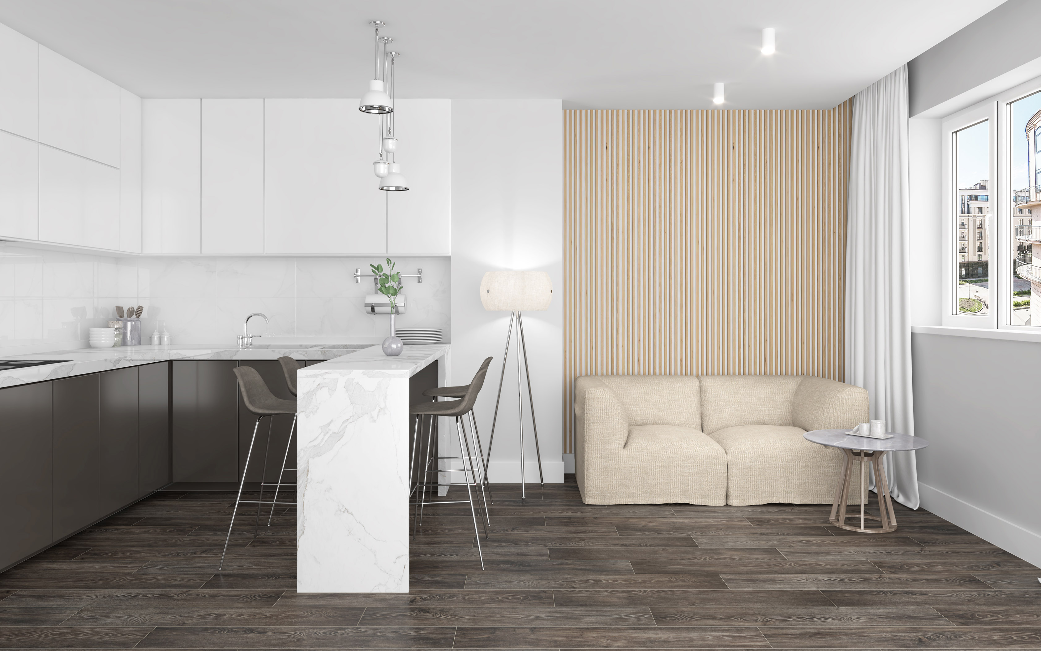 Керамогранит (K-1625/MR) Laparet Soho коричневый 20x120 матовый