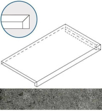 Ступень угловая правая Italon Genesis X2 Grey X2 33x60