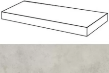 Ступень угловая правая Italon Millennium Silver 33x60