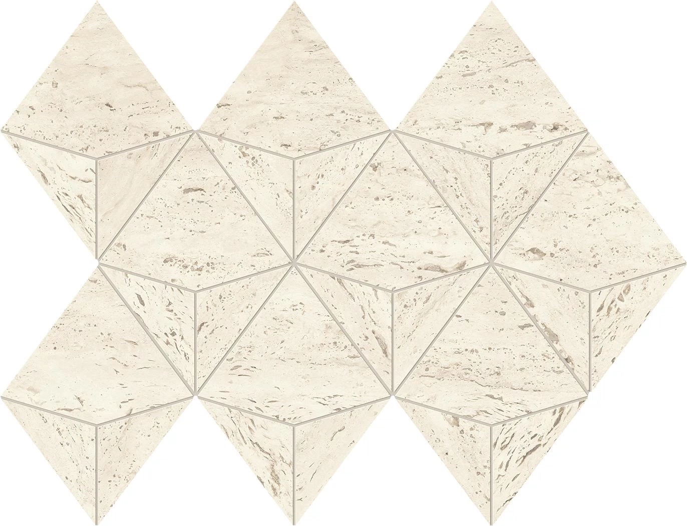 Мозаика Atlas Concorde Marvel Travertine White Mosaico Origami 28x41.2 AF9J