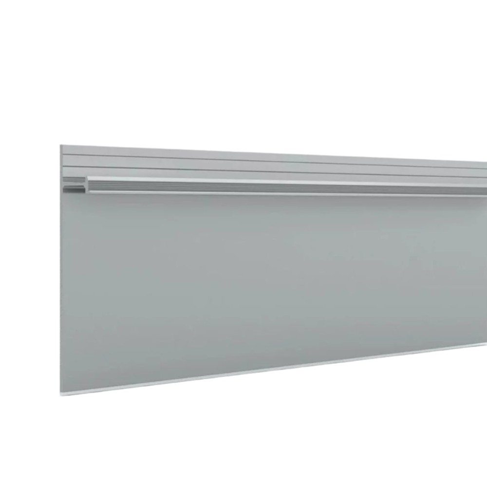 Скрытый плинтус Laconistiq STRONG "усиленный" под подсветку алюминиевый без покрытия 80х13,1х3000мм