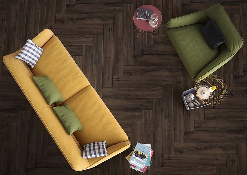 Керамогранит Vitra Aspenwood Темный Греж R10A 20x120 матовый