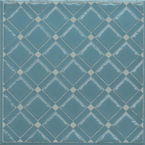 Декор Kerama Marazzi KMD3STA016GN Бахия 1 бирюзовый глянцевый 9.8x9.8