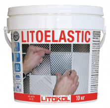 Гидроизоляция + клей для зеркальной мозаики, плитки, керамогранита и камня Литокол LITOELASTIC EVO A+B 10кг R2 T