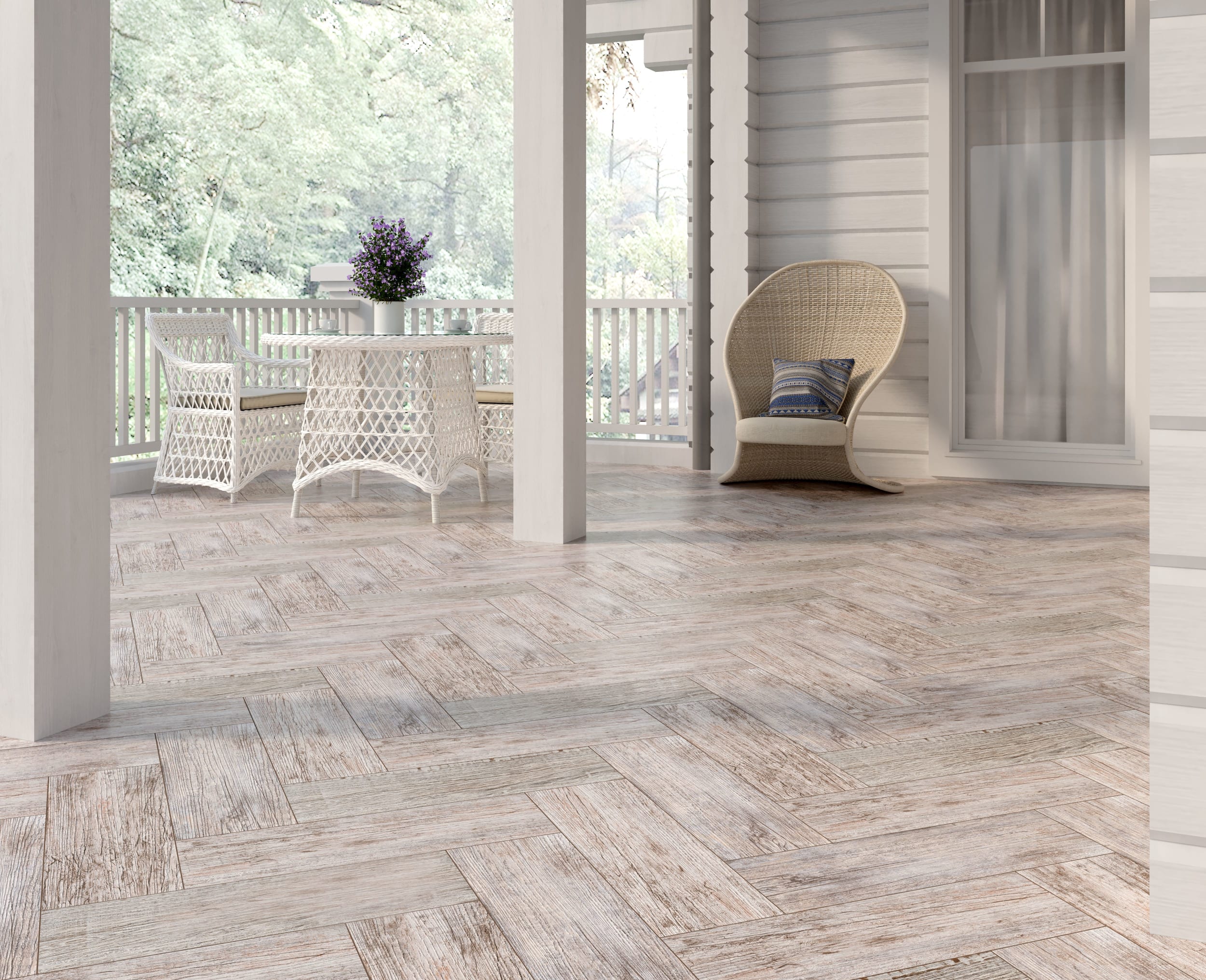 Керамогранит Lasselsberger Вестерн Вуд 6064-0037 белый 19.9x60.3